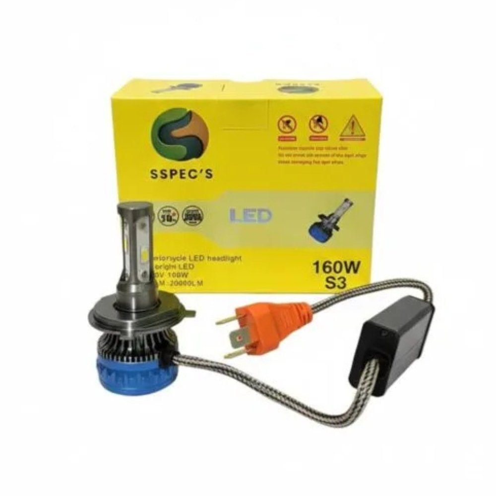 1 Sspec 160 Watt H4 Headlight Led Bulb