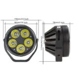 LIU HJG 90 Watt Fog Lights with Yellow Cap 5 LED | for Bike/Car | Heavy Duty | Super Bright - Image 2
