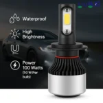 LIU HJG White LED 100W | Super Bright 6500K | Waterproof | Cooling Fan - Universal for All Bikes/Cars - Image 5