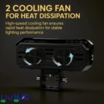 LIU HJG Future Eye 3 With Harness | 120W Dual Beam | Amber DRL & Red Devil Eye for all Bikes/Cars - Image 5