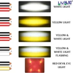 LIU HJG CNC Mini Drive Fog Lights | 80W White, Yellow & Red Devil Eye | Built-in Cooling Fan (Pair) - Image 6