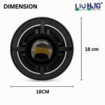 LIU HJG C318 Headlight 7 Inch | White/White | Low beam 50W | High beam 58W | Universal fit for Royal Enfield, Triumph Bikes and Mahindra Thar | 6 Month Warranty - Image 4