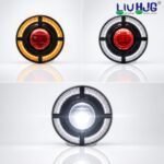 LIU HJG C318 Headlight 7 Inch | White/White | Low beam 50W | High beam 58W | Universal fit for Royal Enfield, Triumph Bikes and Mahindra Thar | 6 Month Warranty - Image 5