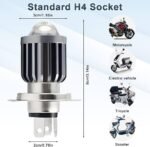LIU HJG 40 Watt LED H4 Headlight bulb | Yellow/White Lo/Hi Beam for all Bikes/Cars - Image 3