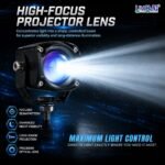 LIU HJG 6-Mode LED Fog Light - ZS-03 | White, Yellow, Lemon Green & Red Devil Eye (Pack of 2) - Image 6
