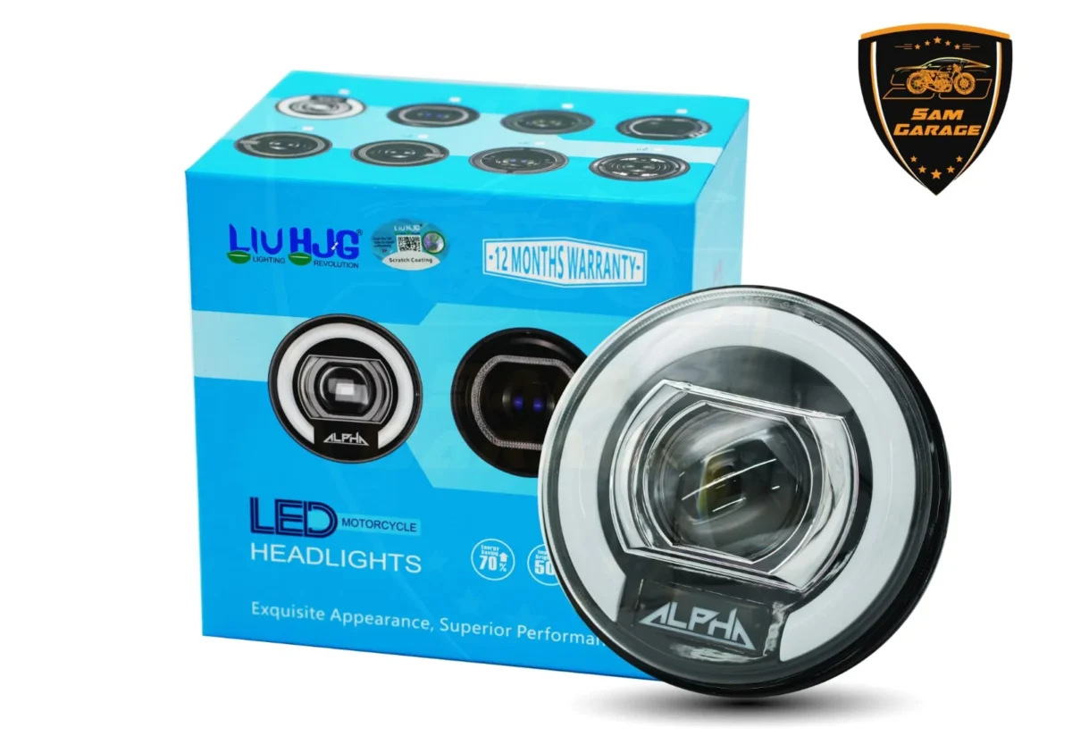 Liu Hjg C325 Alpha Headlight | 7 Inch Projector With Drl | Low Beam 60W | High Beam 68W | Premium Headlight For Royal Enfield, Triumph Bikes, Mahindra Thar | 6 Months Warranty - Image 6