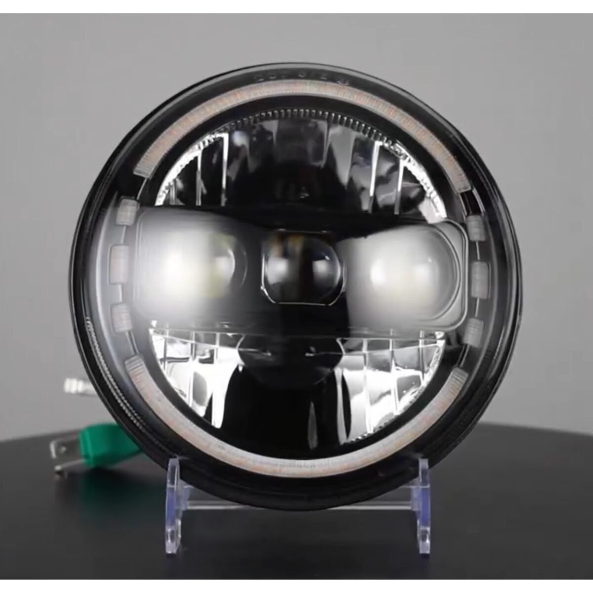 Liu Hjg Dragon Headlight C235 |  Hjg C235 Headlight | 7 Inch Unique Drl Design | Projector Headlight | Low Beam 55W | High Beam 78W | Compatible With Royal Enfield And Triumph Bikes &Amp; Mahindra Thar | 6 Months Warranty - Image 5