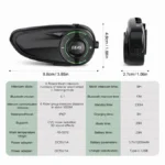 EJEAS Q8 Motorcycle Mesh Intercom System
