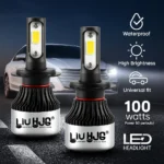 LIU HJG White LED 100W | Super Bright 6500K | Waterproof | Cooling Fan - Universal for All Bikes/Cars - Image 4