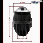 LIU HJG J-37 LED Projector Fog Light 60W with Red Devil Eye | Dual Color White/Yellow Beam Universal Auxiliary Driving Lamp for Bikes & Cars (Pack of 2) - Image 2