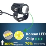 LIU HJG Mini Drive Flash Light with Switch – Dual Color (White & Yellow) with Red Devil Eye & Built-In Cooling Fan - Image 3