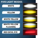 LIU HJG Mini Drive Flash Light with Switch – Dual Color (White & Yellow) with Red Devil Eye & Built-In Cooling Fan - Image 5