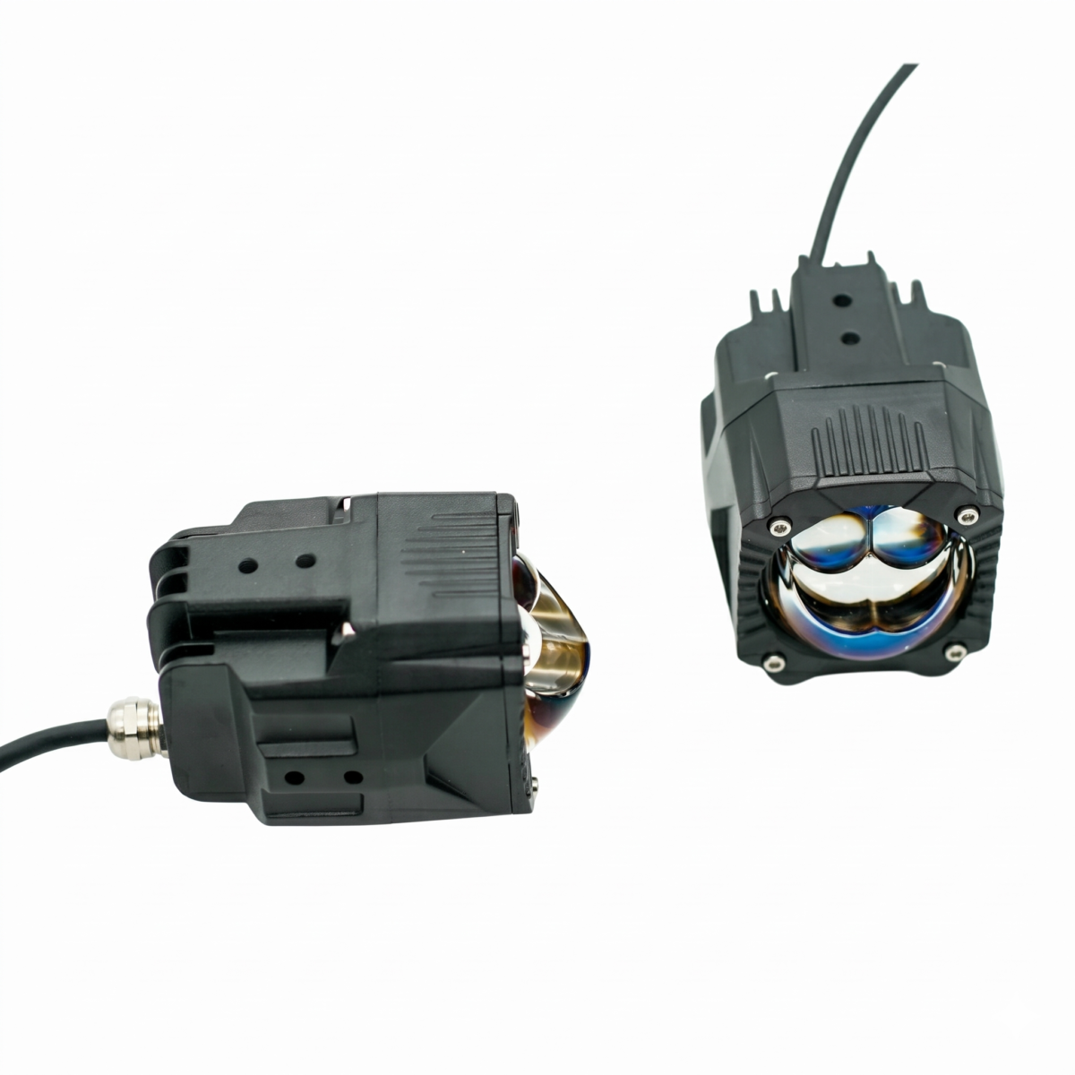 Liu Hjg Gorilla V2 Tri-Lens | Red Devil Eye | Yellow/White (Low/High Beam) | Heavy Duty | Waterproof - Image 4