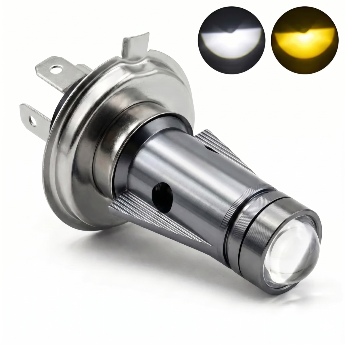 Liu Hjg Rocket Headlight Led Bulb H4 | 50W | Universal Fit For All Bikes/Cars - Image 2