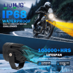 LIU HJG 3-Lens Projector Fog Light 120W with Red Devil Eye | Dual Beam White/Yellow Auxiliary Driving Light for Motorcycles & Cars - Image 4