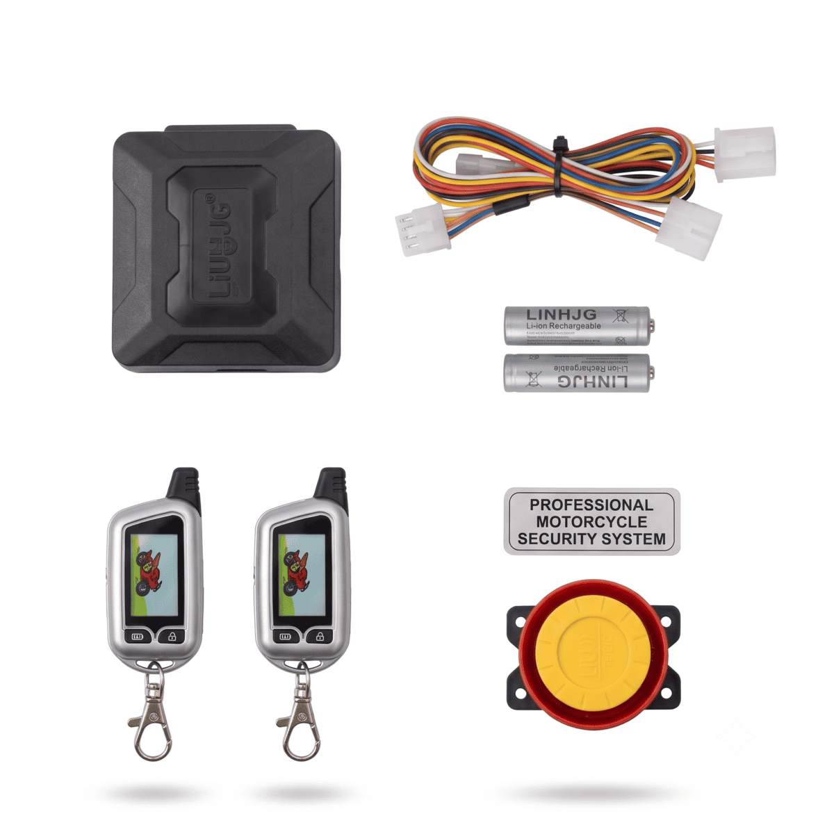 Liu Hjg Anti-Theft Alarm Lock System For Bike | Remote Control | Two Way Alarm System | Anti Theft Central Lock - Image 2