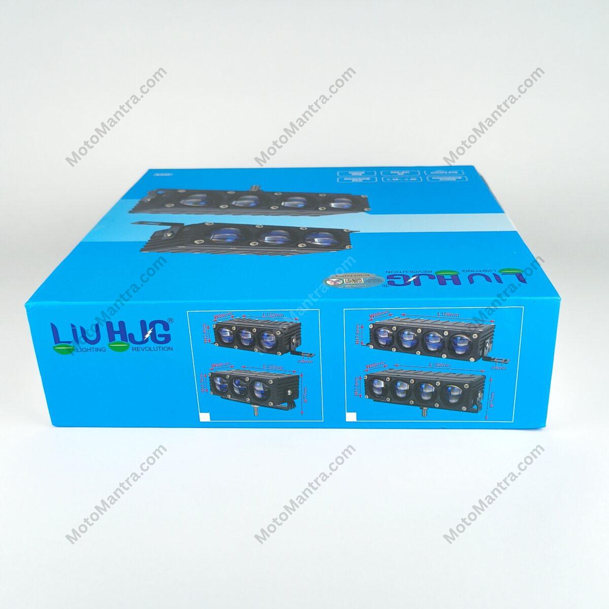 Liu Hjg Blaze 3 Lens Grill Lights For Car/Bike | 240 Watt | Low/High Beam | Red Devil Drl - Image 4