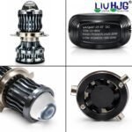 LIU HJG Flash Headlight LED Bulb – Dual-Color White & Yellow with Strobe Flasher Mode & Cooling Fan (30W) - Image 2