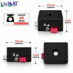 LIU HJG Quick Release Fog Light Clamp | Anti-Theft Key Lock | Motorcycle Aux Light Bracket (Pair) - Image 2