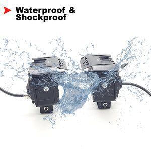 Hjg 120W 6-Led Yellow/White Fog Light With 2 Colour Mode Versatile Spot Driving Lamps For Cars, Trucks, Bikes, And Motorcycles (Set Of 2) Hjg 120W 6-Led Yellow/White Fog Light With 2 Colour Mode Versatile Spot Driving Lamps For Cars, Trucks, Bikes, And Motorcycles (Set Of 2)