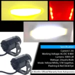 LIU HJG Mini Drive Flash Light with Switch – Dual Color (White & Yellow) with Red Devil Eye & Built-In Cooling Fan - Image 6