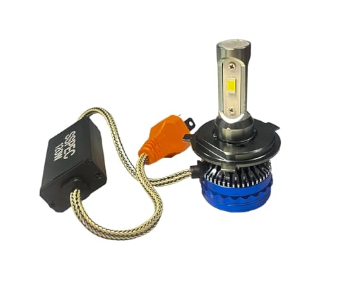 Motolurgy [6 Months Warranty Sspec 120W Powerful Super Bright H4 Led Headlight Bulb For Bike 6000 Lumens 8000 Rpm Fan For Fast Cooling Full Aluminum Body Motorcycle Led... Sspec Led Headlight 120W H4 Led Headlight Bulb For Bike | M3 Mini | 6000 Lumens 8000 Rpm Fan For Fast Cooling Full Aluminum Body Motorcycle Led - Image 2