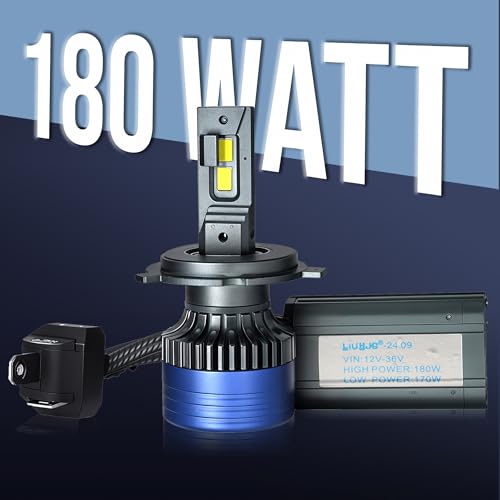 Oto2Eye Power By Liu Hjg H4 Type Led Headlight Bulb Fog Light 180 Watt With 1-Year Replacement Warranty - For Cars 18000 Lm 6500K (90 Watt Each Bulb) Super Bright White Light,... Liu Hjg H4 Led Headlight Bulb: 180W, 18000Lm, 6500K Super Bright White Light For Cars - Image 6