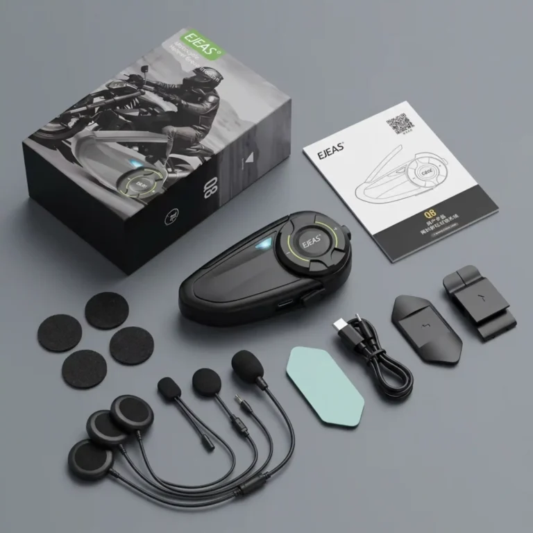 Ejeas Q8 Motorcycle Mesh Intercom System